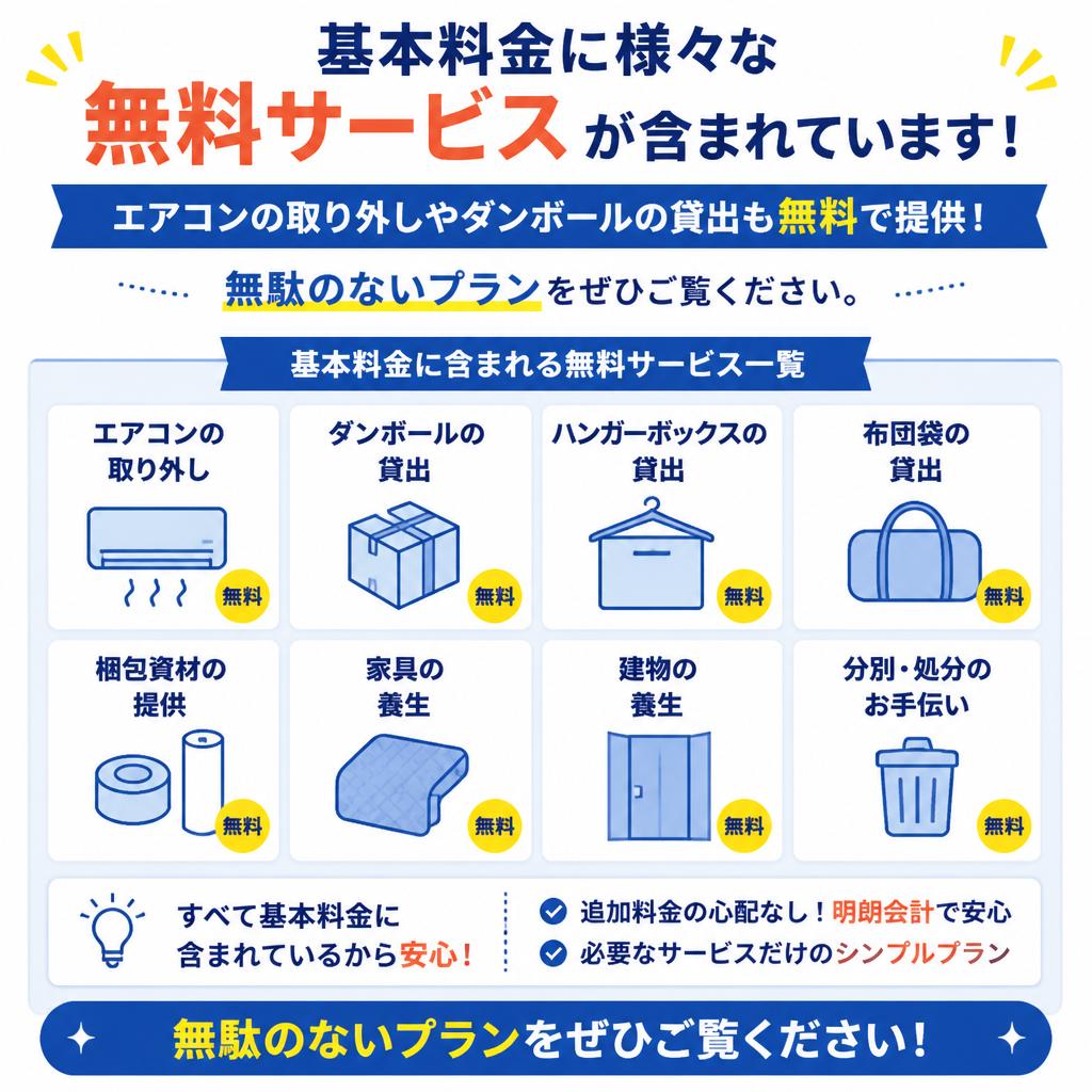 お得な料金体系と追加サービス