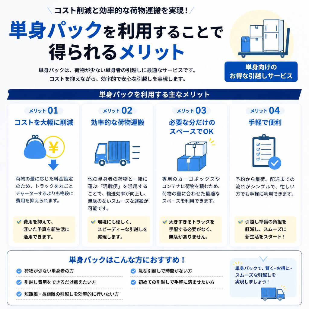 単身パックのメリット