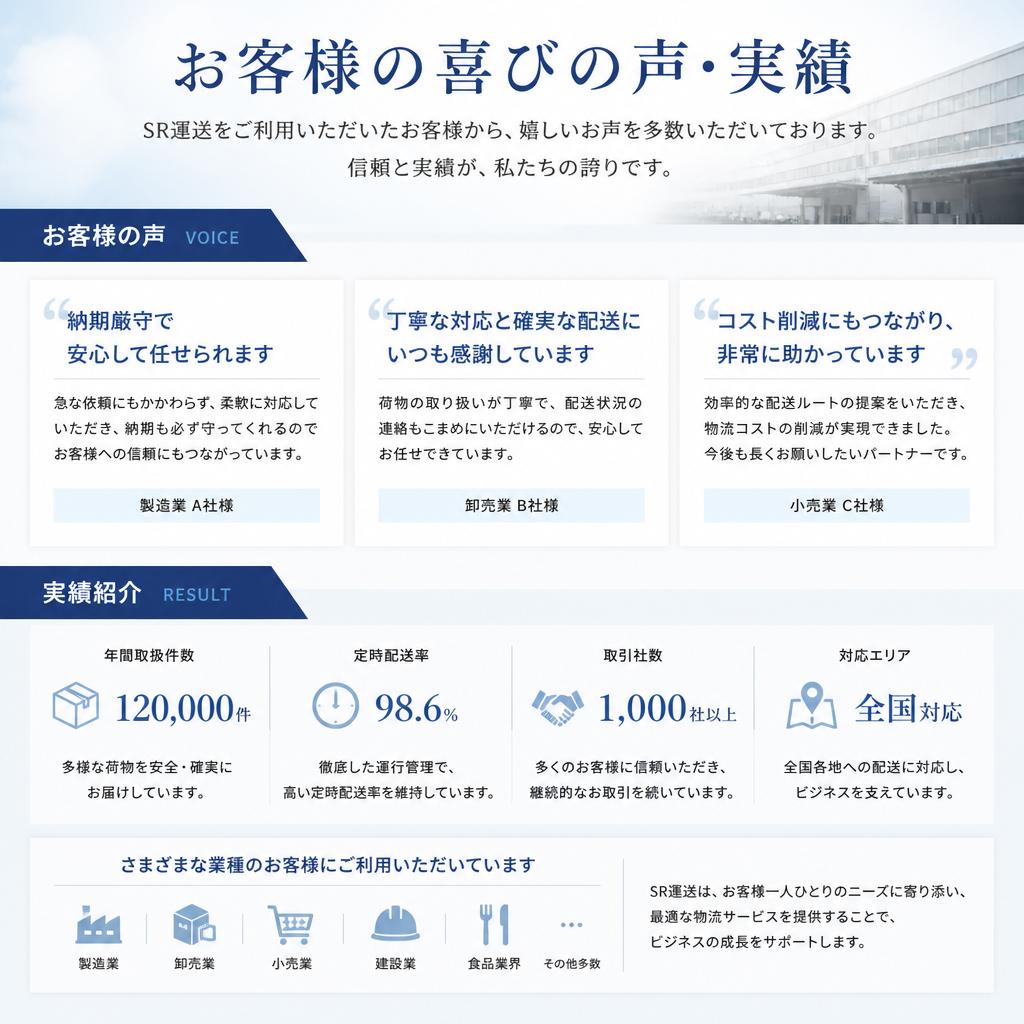 5. お客様の声と実績