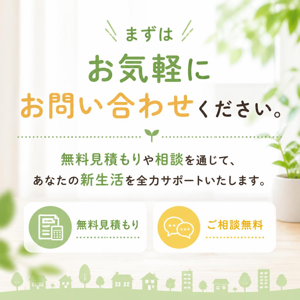 気軽にお問い合わせ！お見積もりは無料です