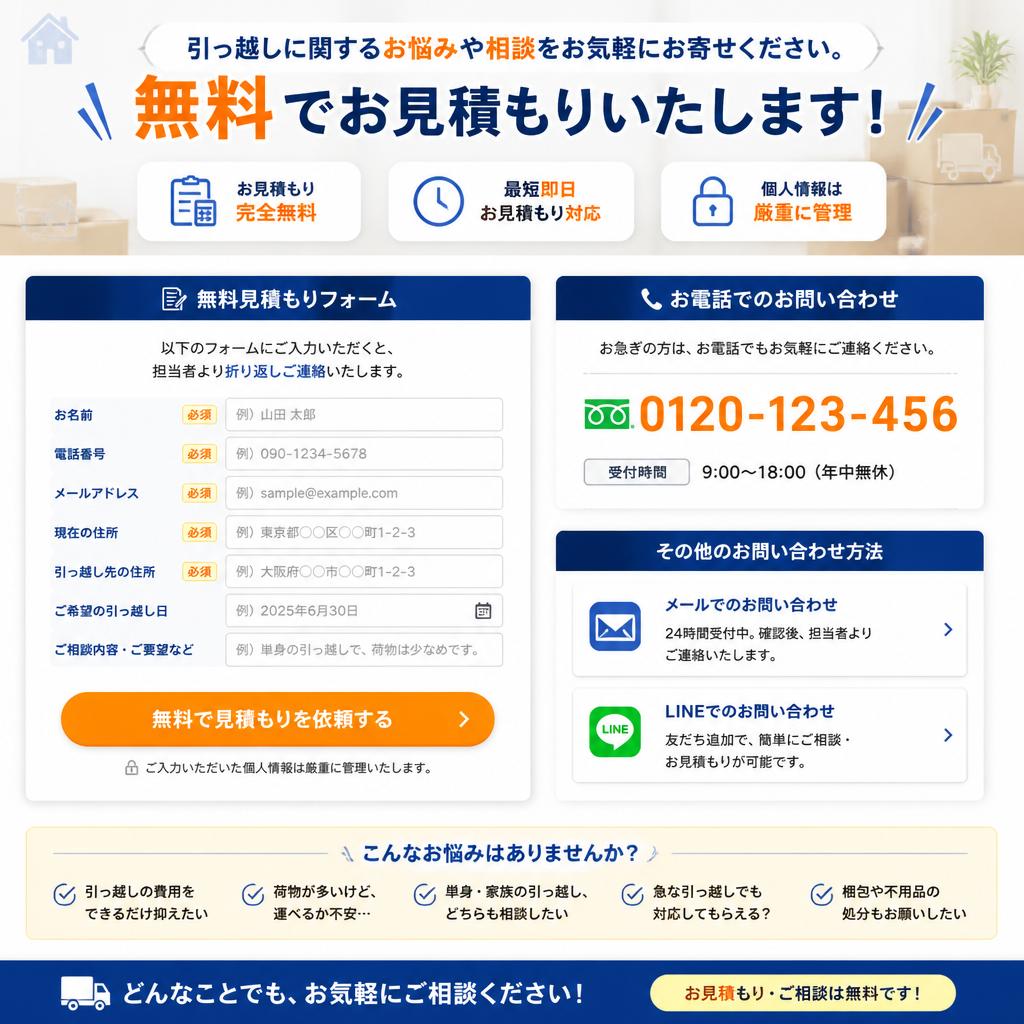 今すぐお問い合わせを！