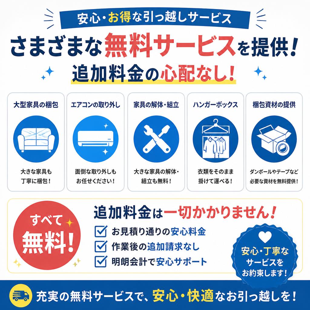 充実した無料サービス