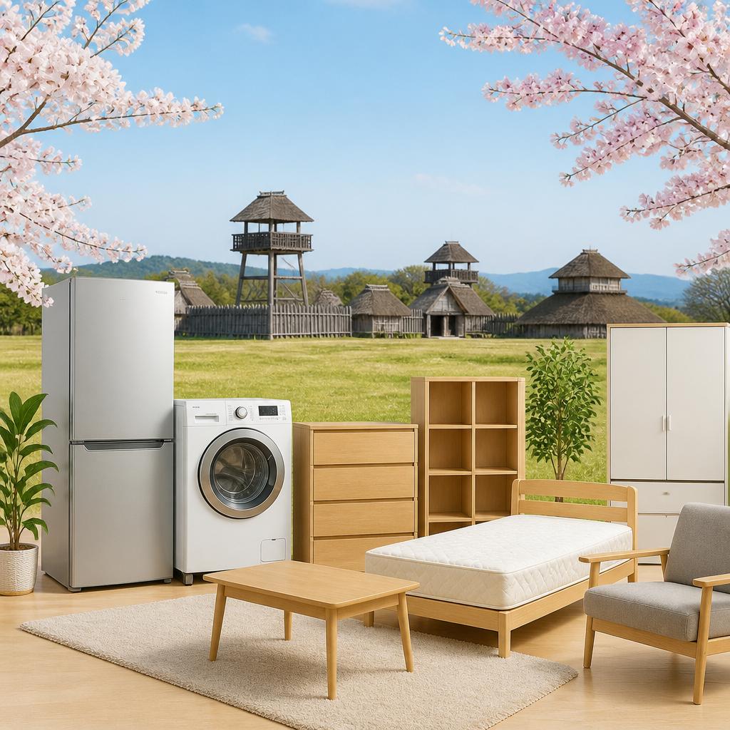 新生活を始めるあなたへ、吉野ヶ里町の大物家電と家具をリーズナブルにお届け！